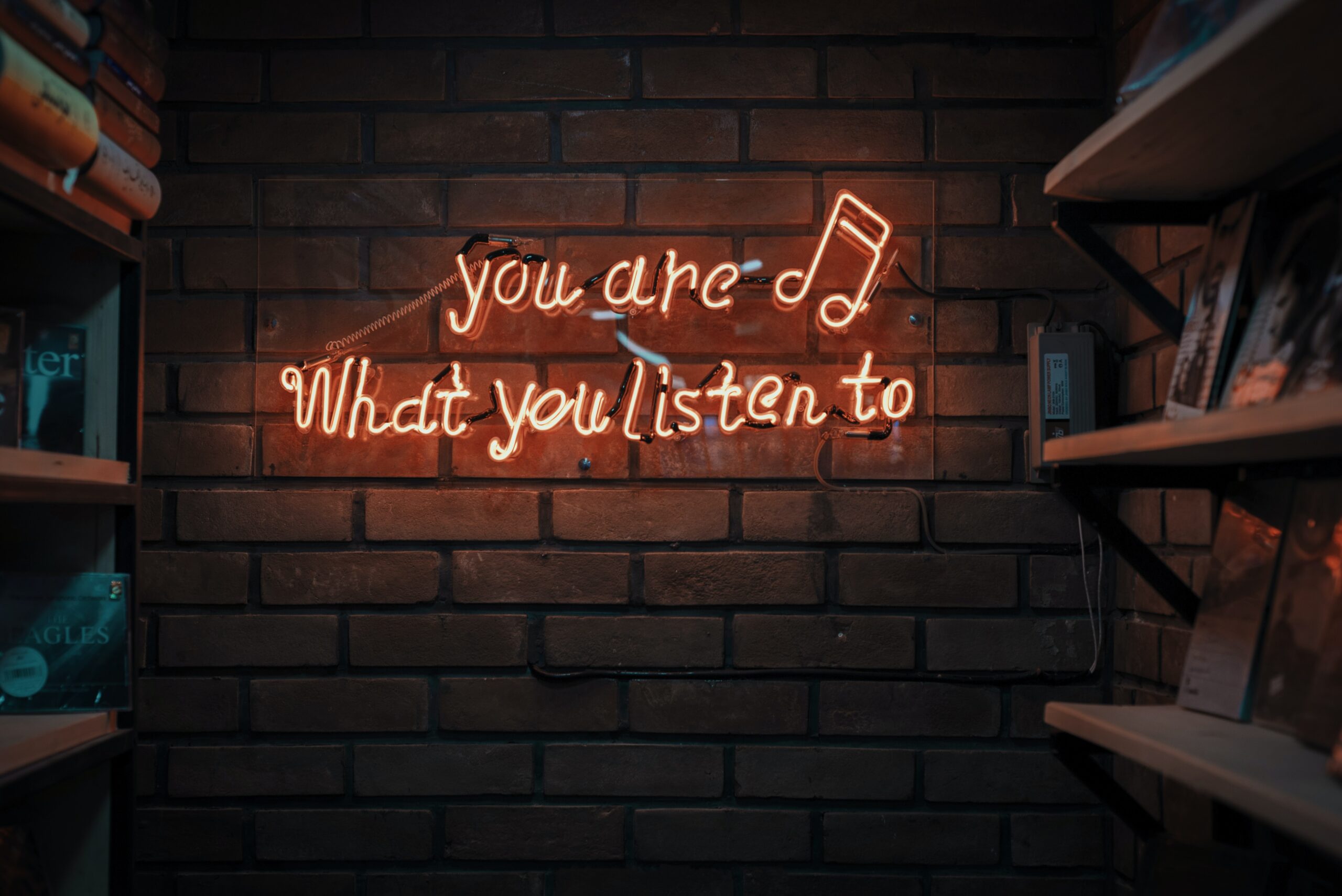 neon sign with music inspirational quote for the manzanilla sophia blog